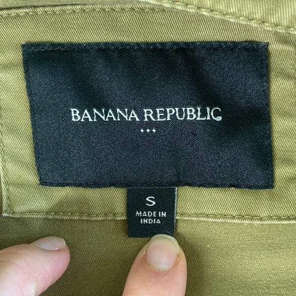 Banana Republic chartreuse/ army green anorak jacket size small - Picture 7 of 12